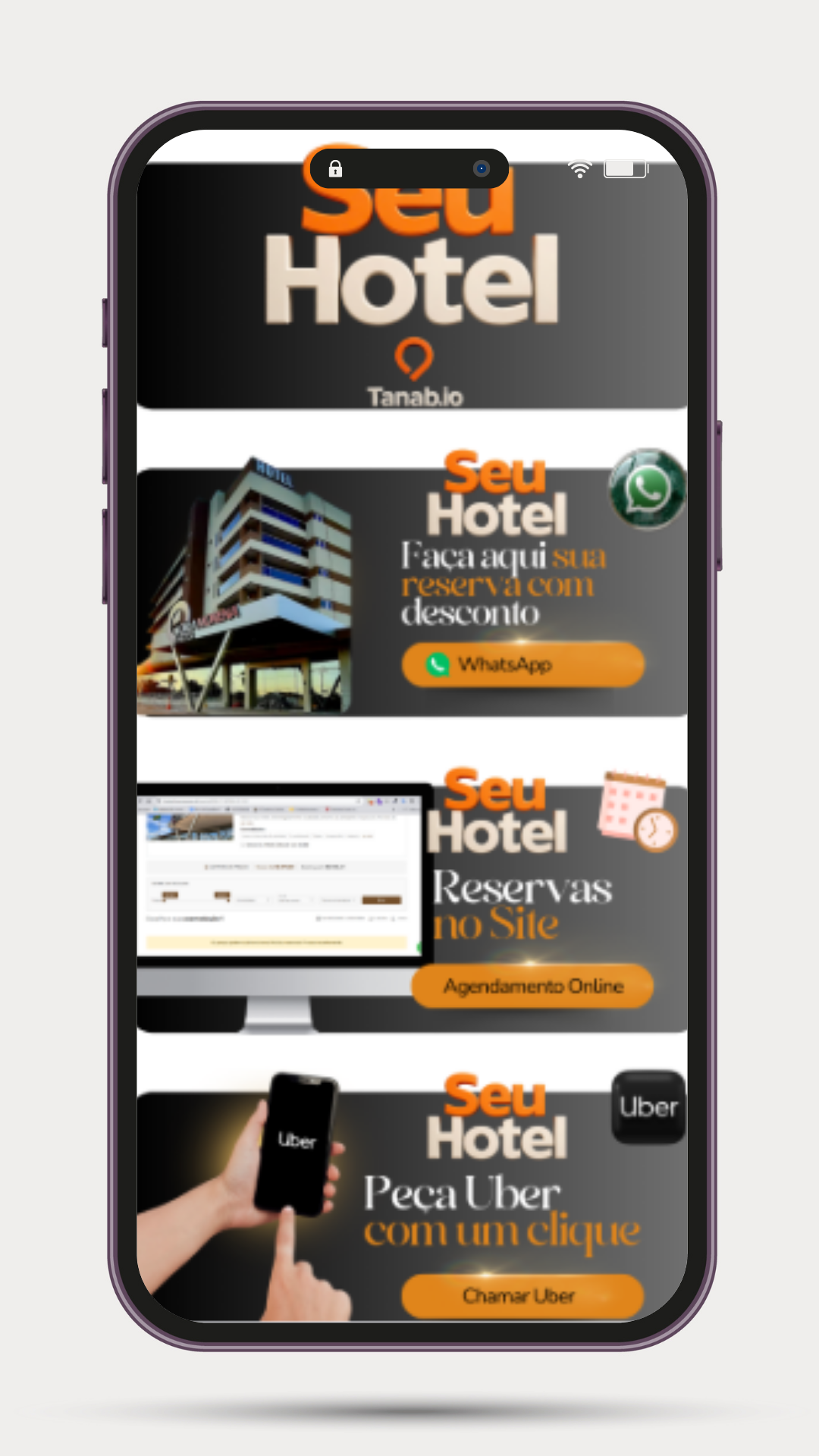 Mockup Seu Hotel - Tanab.io